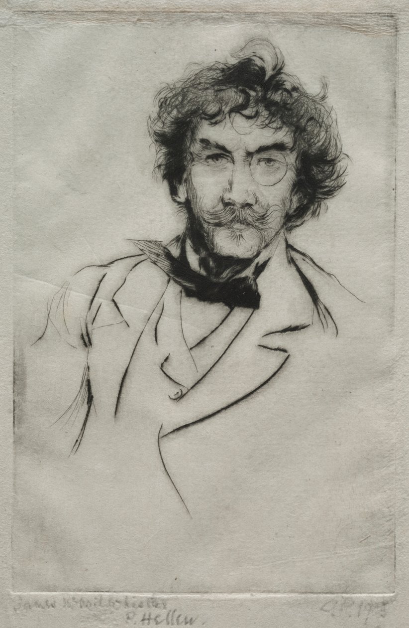James MacNeill Whistler av Paul Cesar Helleu