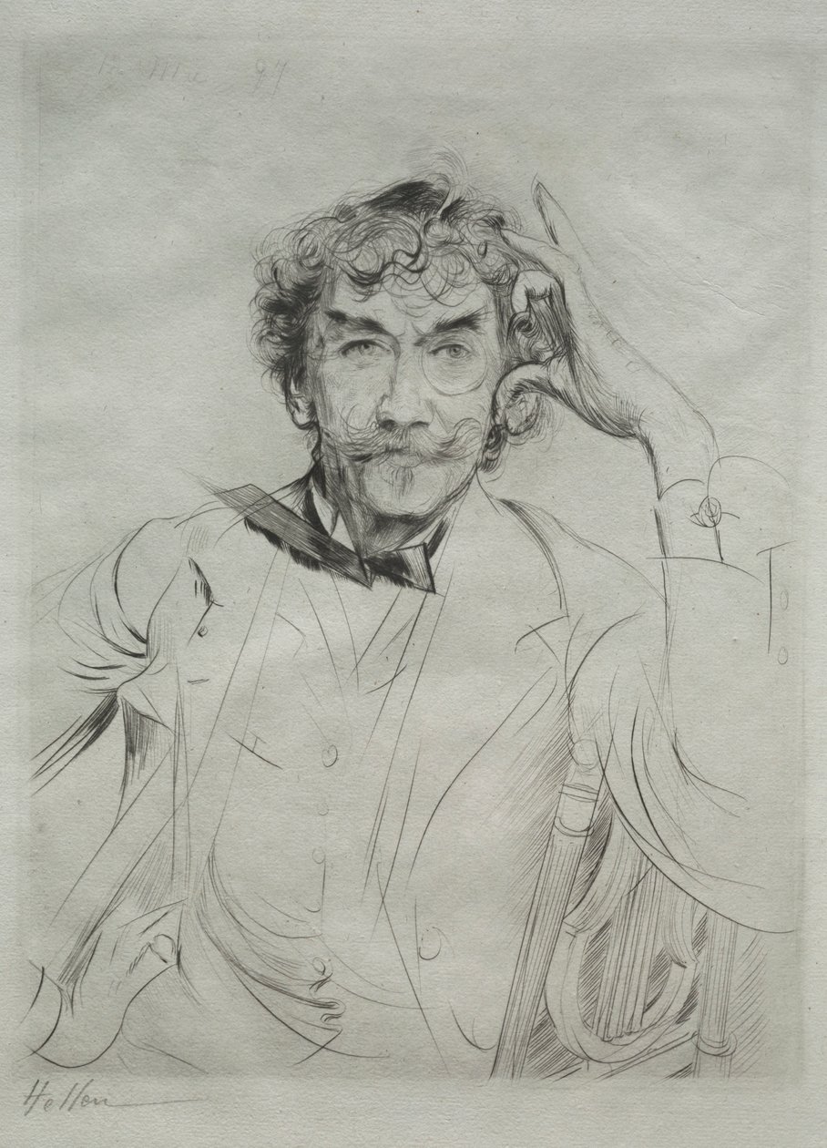 James MacNeill Whistler, 1897. av Paul Cesar Helleu