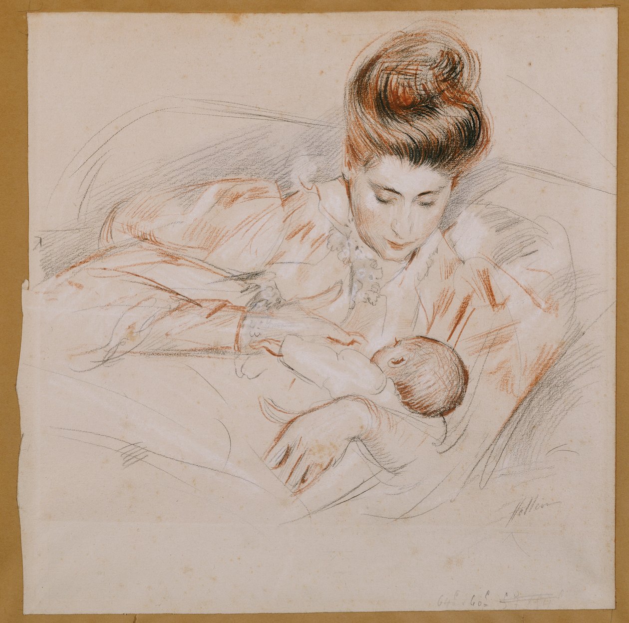 Mor og barn av Paul Cesar Helleu