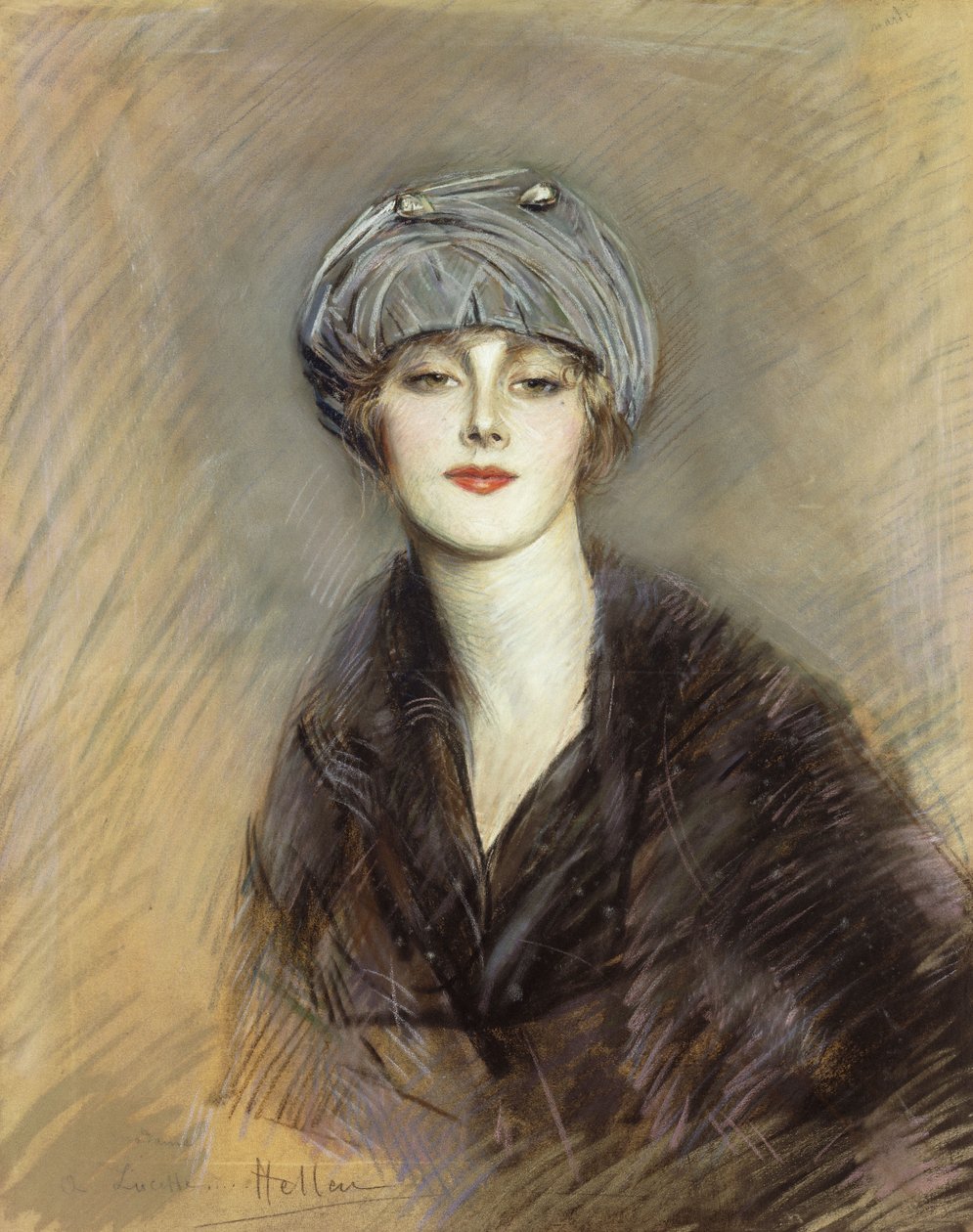 Portrett av Lucette, ca. 1913 av Paul Cesar Helleu