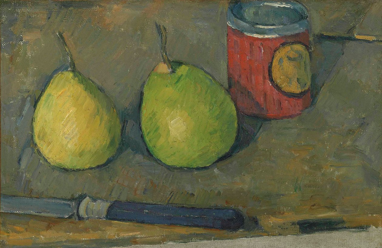 Pærer og kniv av Paul Cézanne