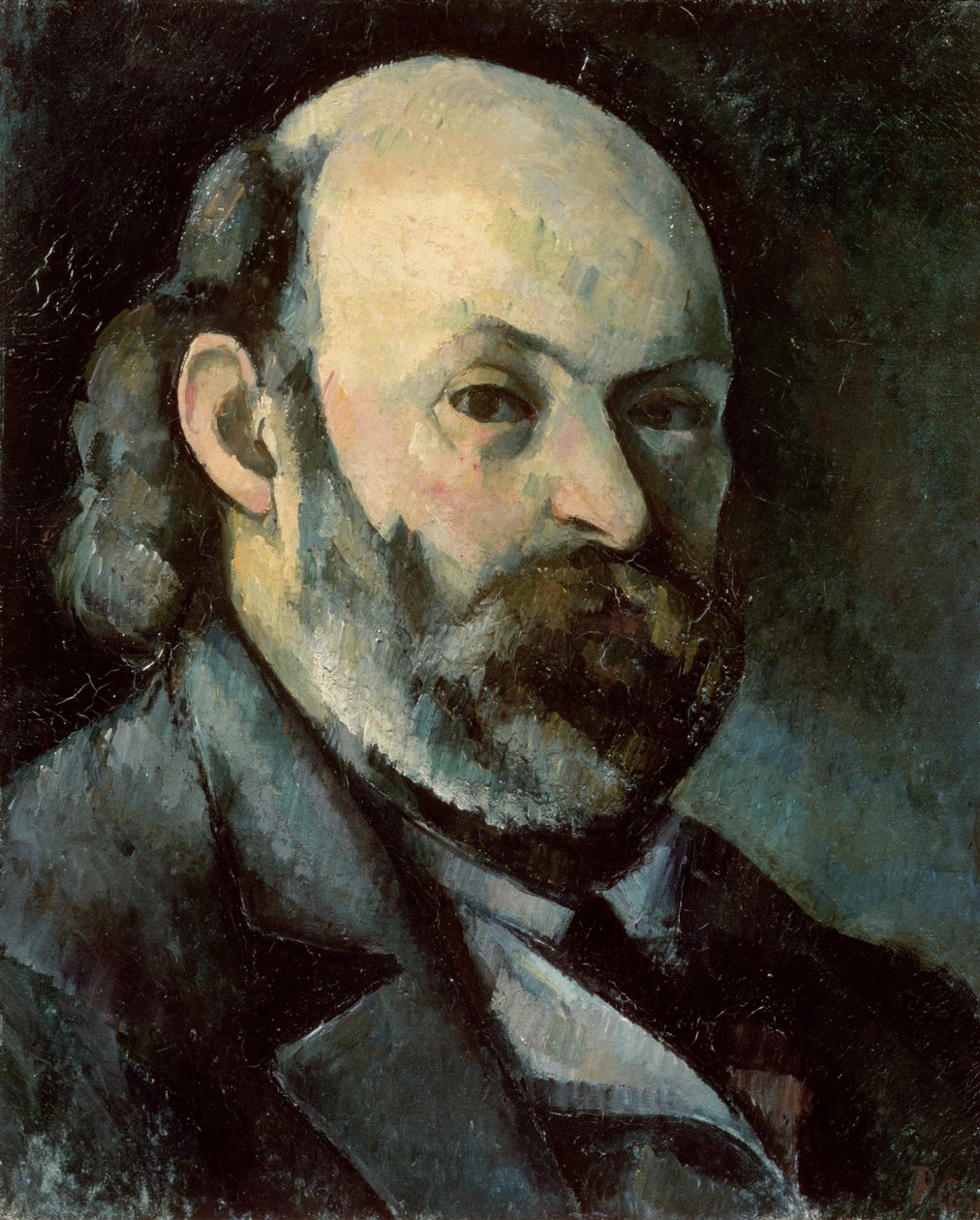 Selvportrett, ca. 1879-85 (olje på lerret) av Paul Cézanne