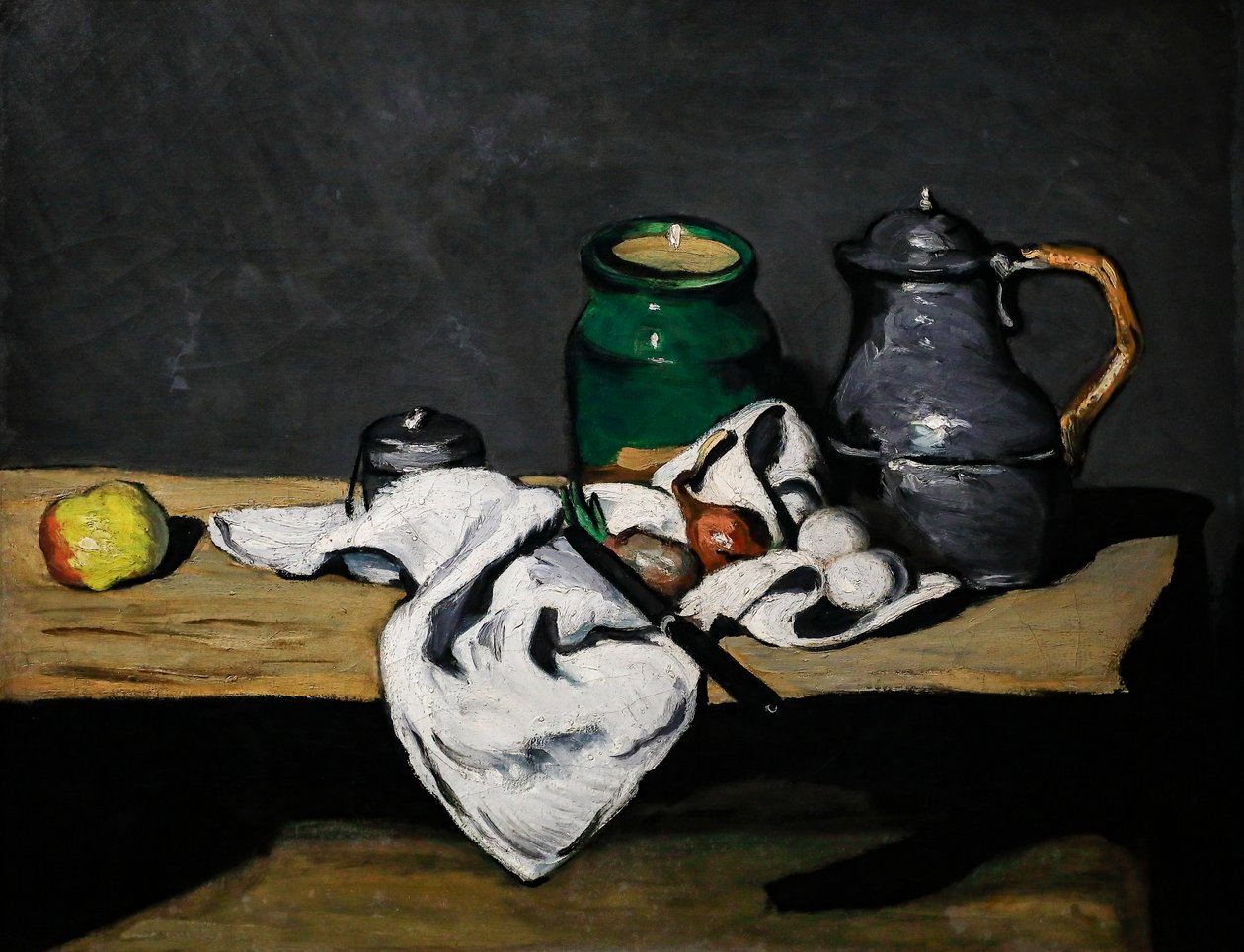 Stilleben med vannkoker av Paul Cézanne