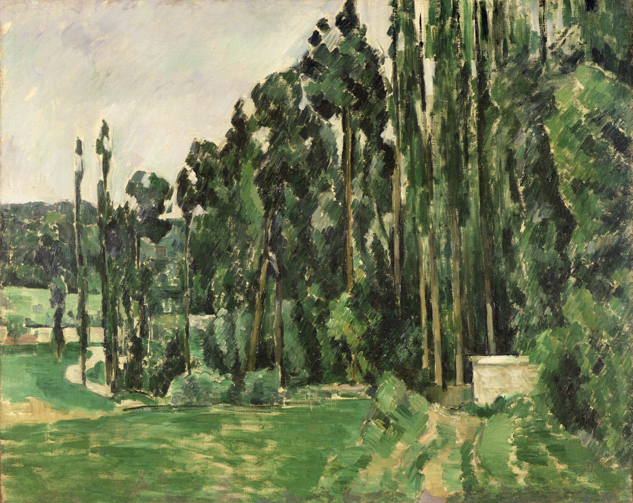 The Poplars, ca. 1879-82 (olje på lerret) av Paul Cézanne