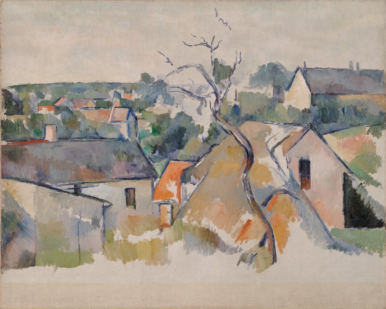 The Rooftops, ca. 1898 (olje på lerret) av Paul Cézanne