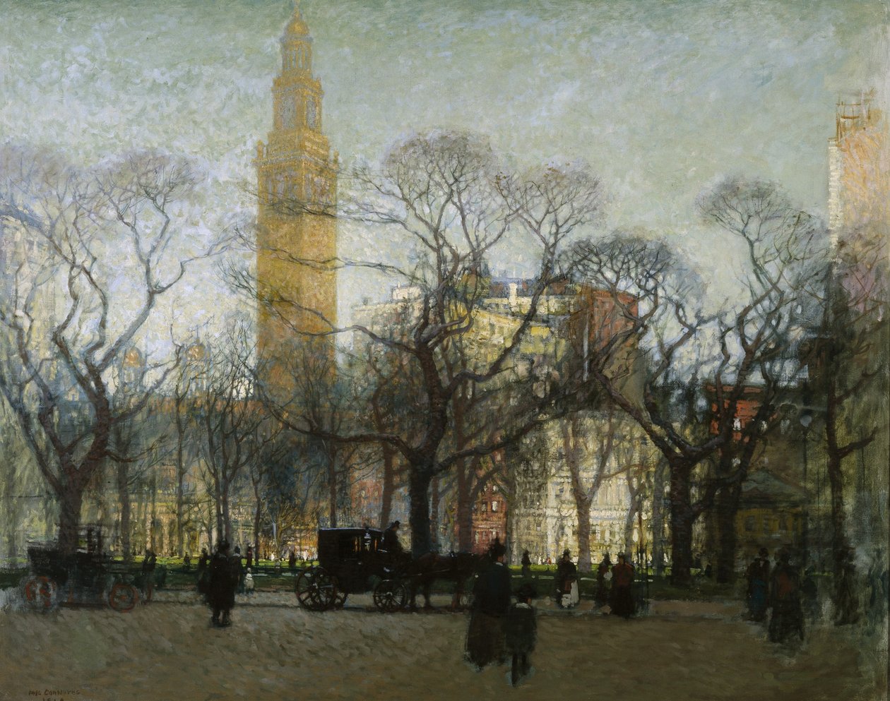 Ettermiddag Madison Square av Paul Cornoyer