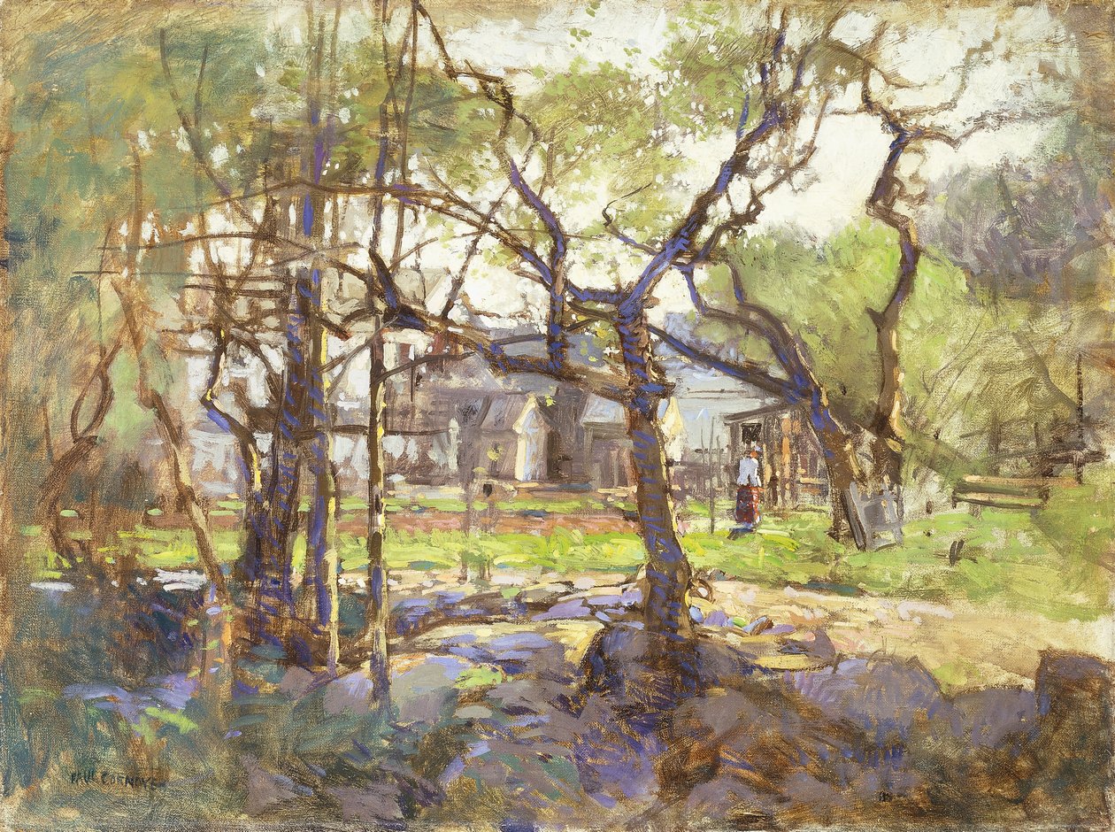 Gårdsgård, Gloucester, av Paul Cornoyer