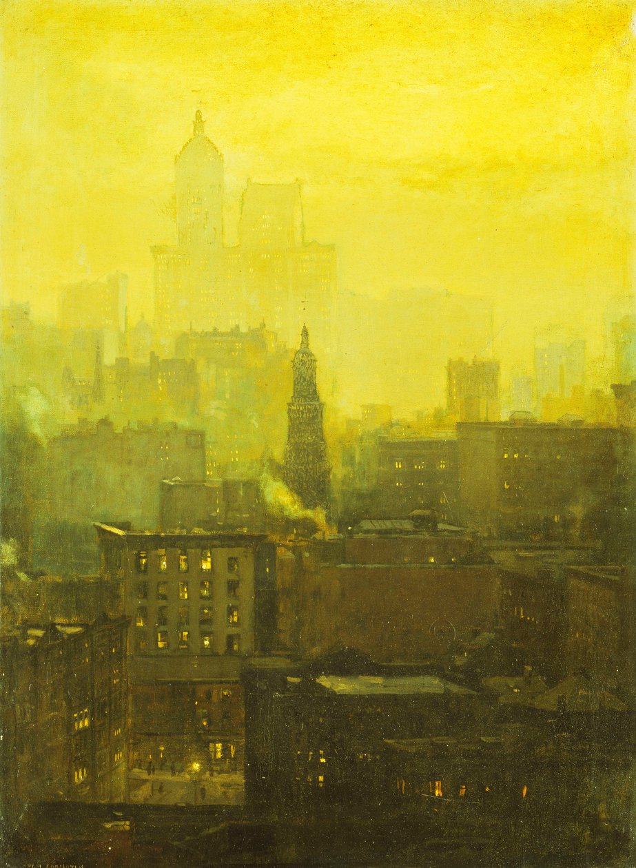 Urban Nocturne, av Paul Cornoyer
