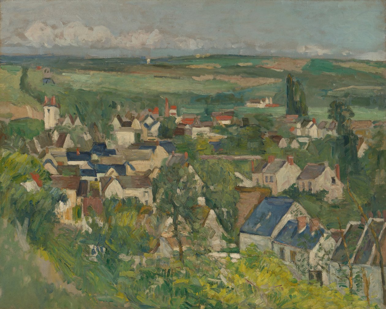 Auvers, panoramautsikt, 187375. av Paul Cézanne