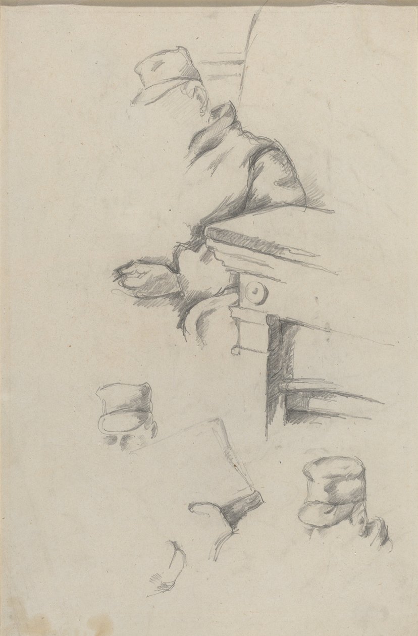 Far til kunstneren [verso] av Paul Cézanne