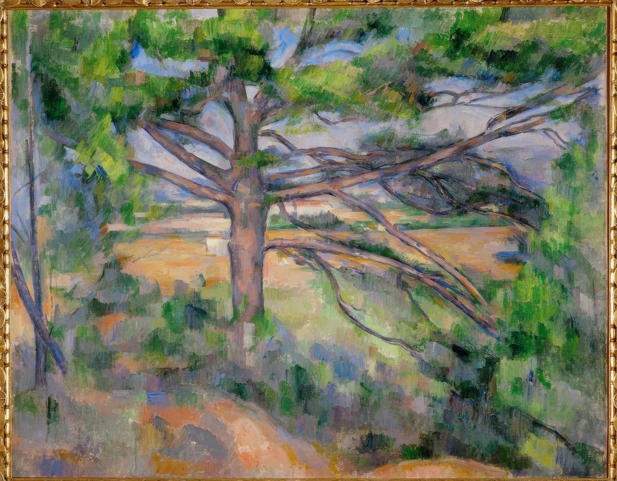 Stor furu og rød jord av Paul Cézanne