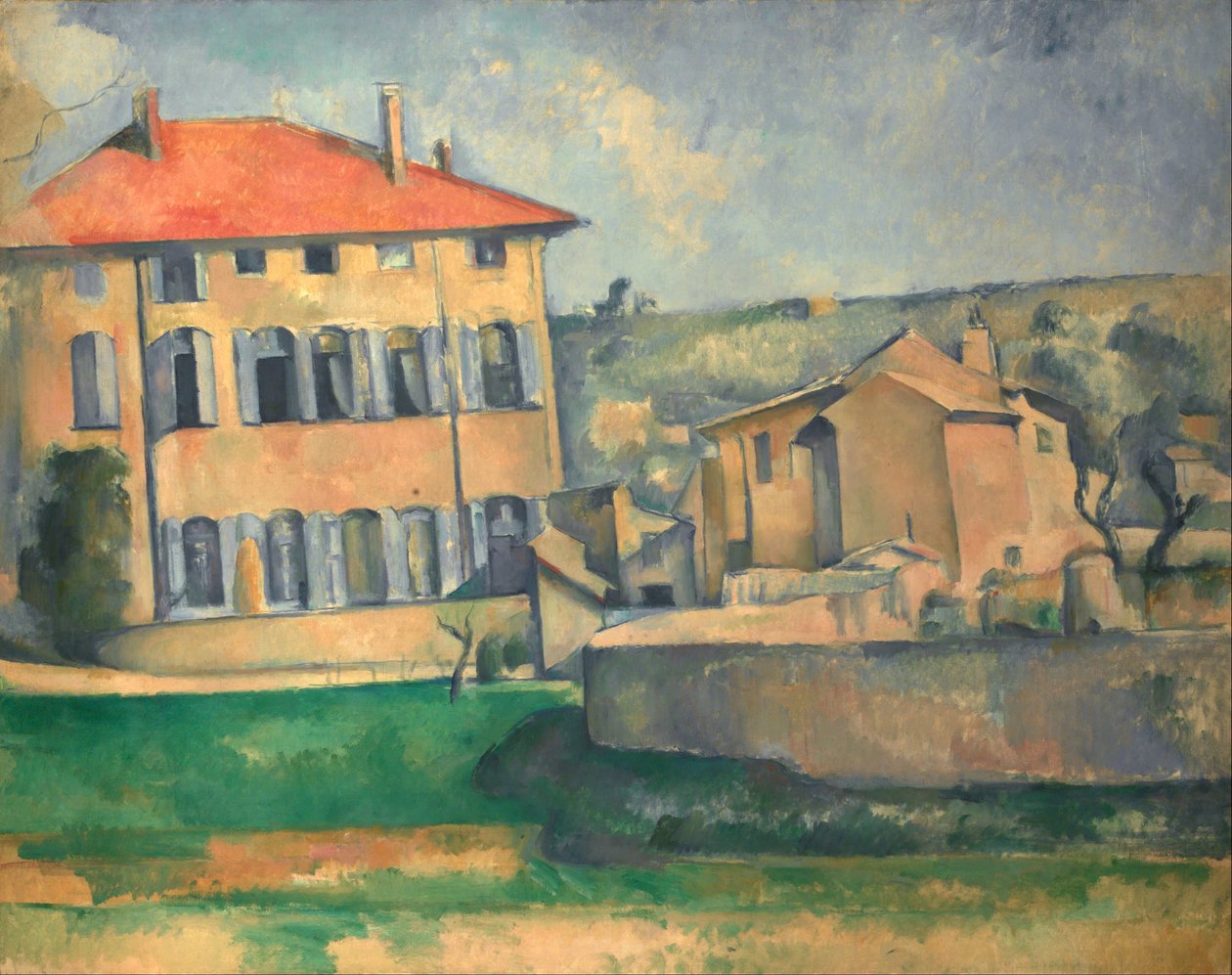 Hus i Aix av Paul Cézanne