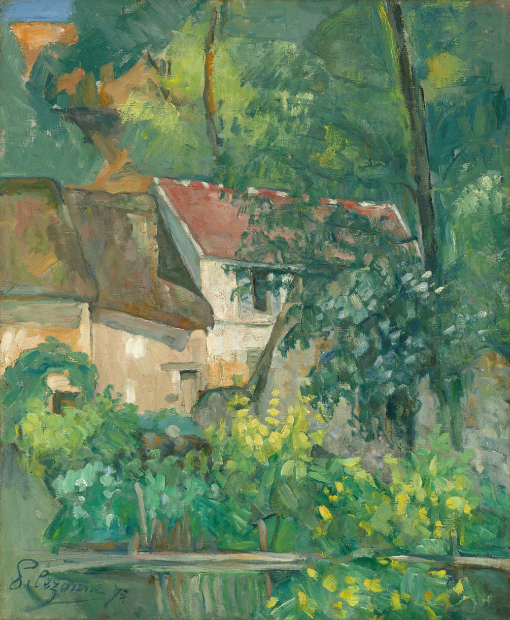Huset til far Lacroix, 1873. av Paul Cézanne