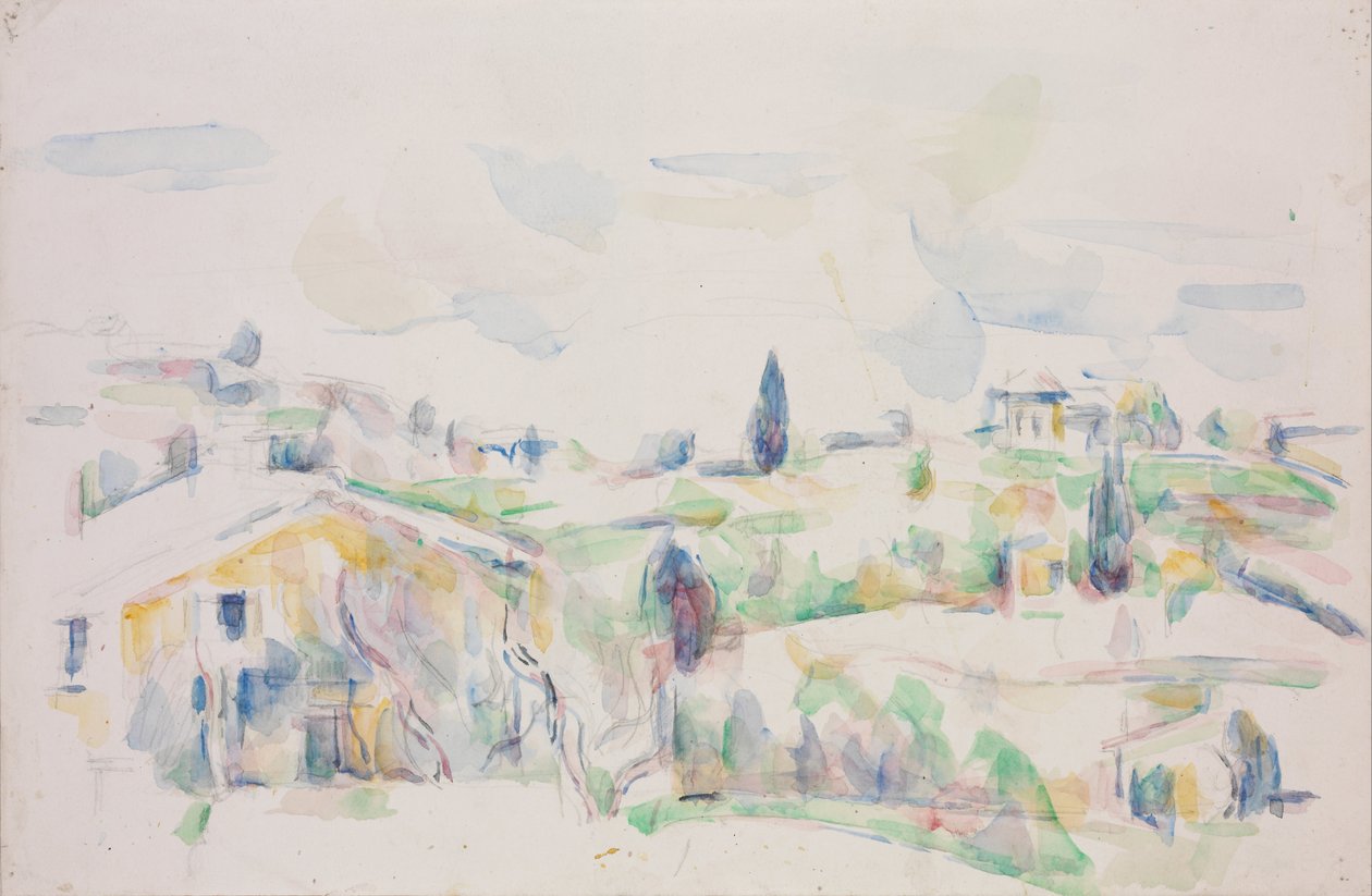 Landskap i Provence av Paul Cézanne