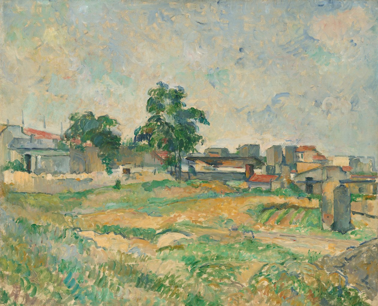 Landskap nær Paris av Paul Cézanne