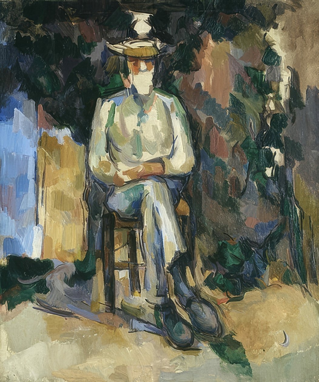 Gartneren Vallier (Der Gärtner Vallier). 1906 av Paul Cézanne