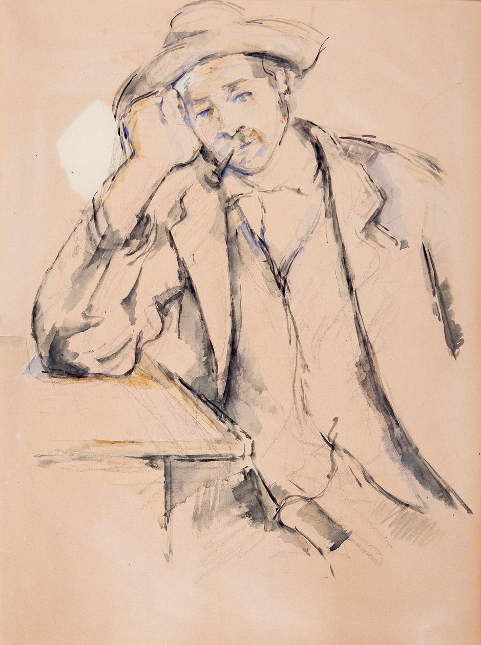 Lengende røyker av Paul Cézanne