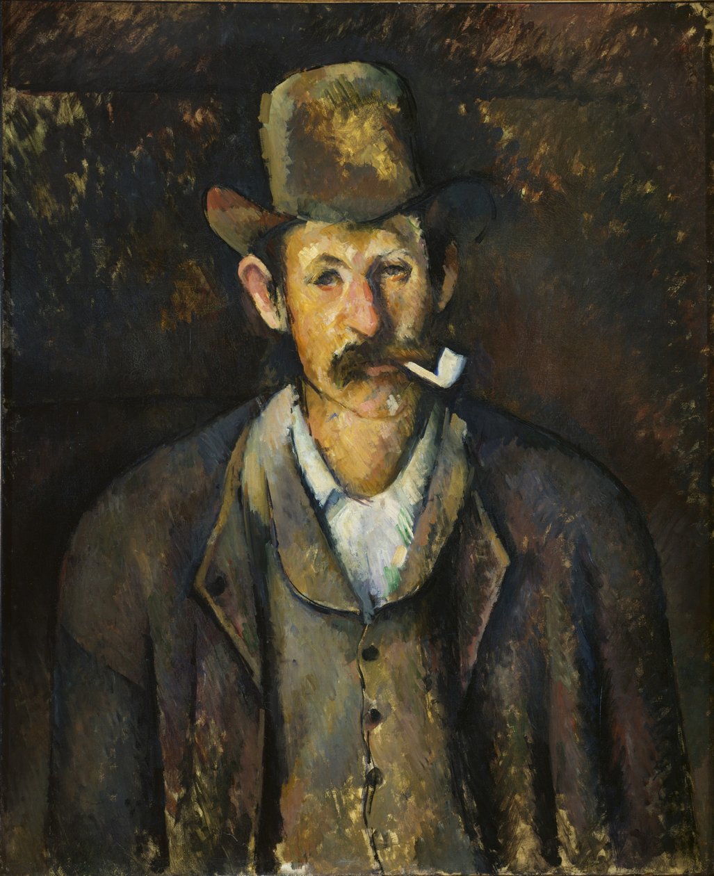 Mann med et rør, ca 1892-1896. av Paul Cézanne