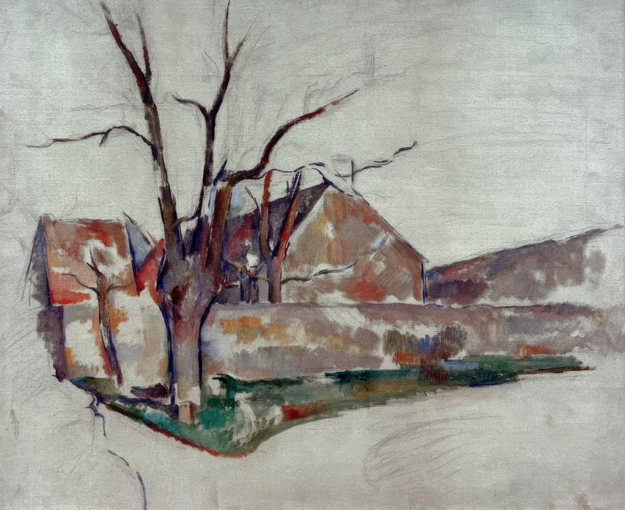 Vinterlandskap av Paul Cézanne