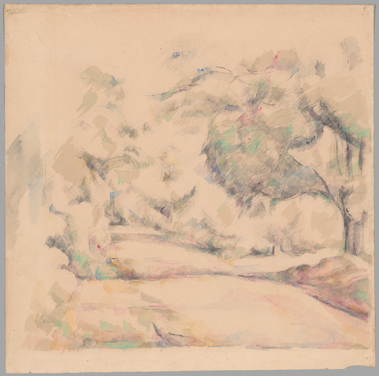Vei i Provence av Paul Cézanne