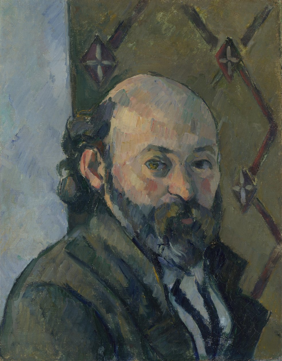 Selvportrett, ca. 1880 av Paul Cézanne