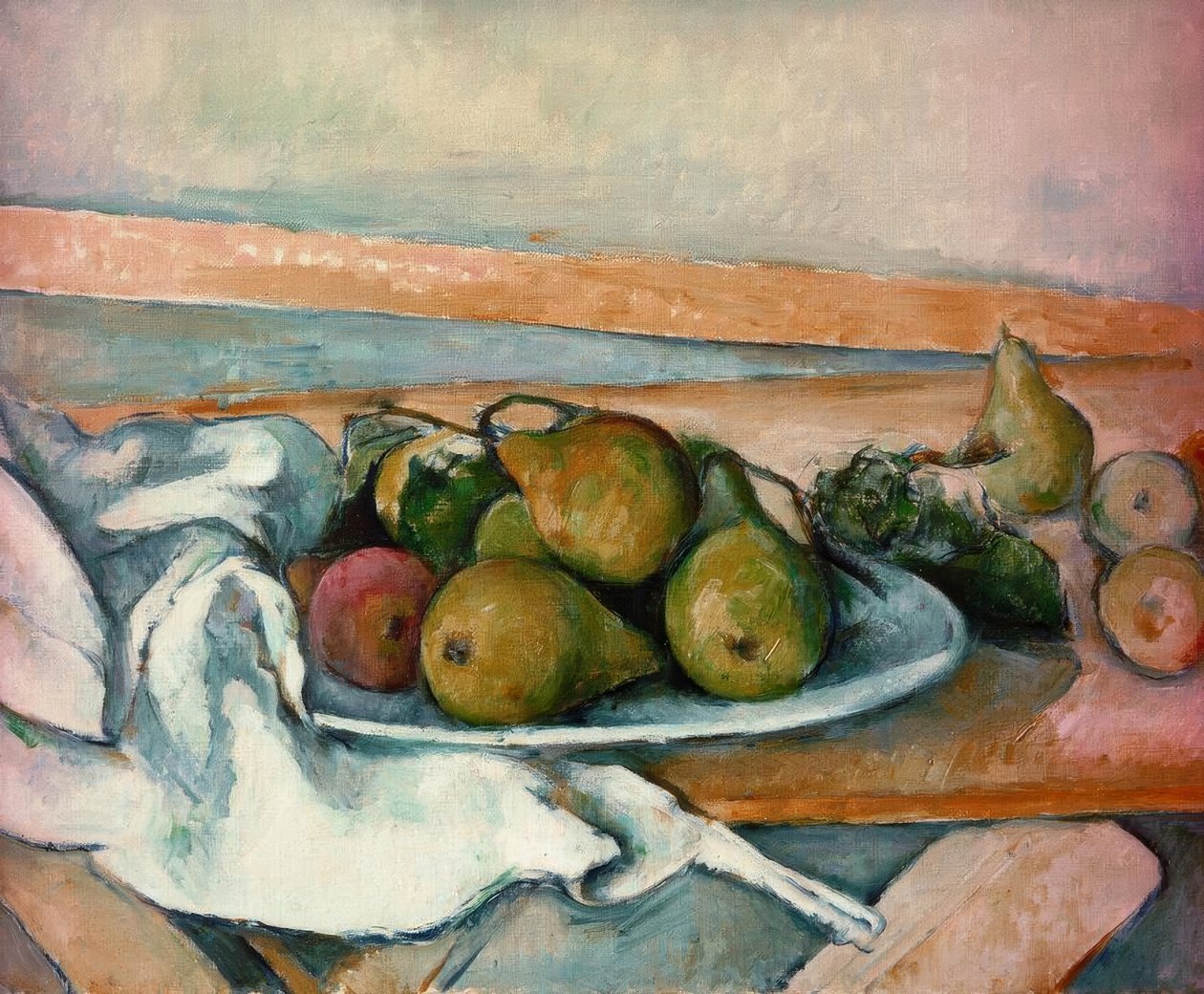 Stilleben med pærer av Paul Cézanne