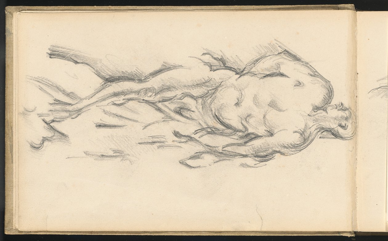 Studie av Pugets "Milo of Crotona" av Paul Cézanne