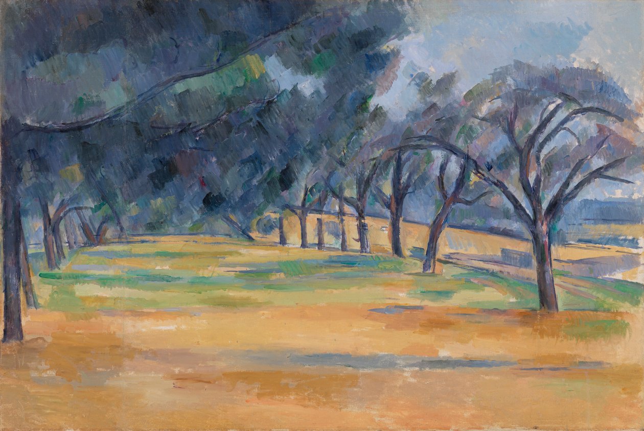 The Alley at Marines av Paul Cézanne