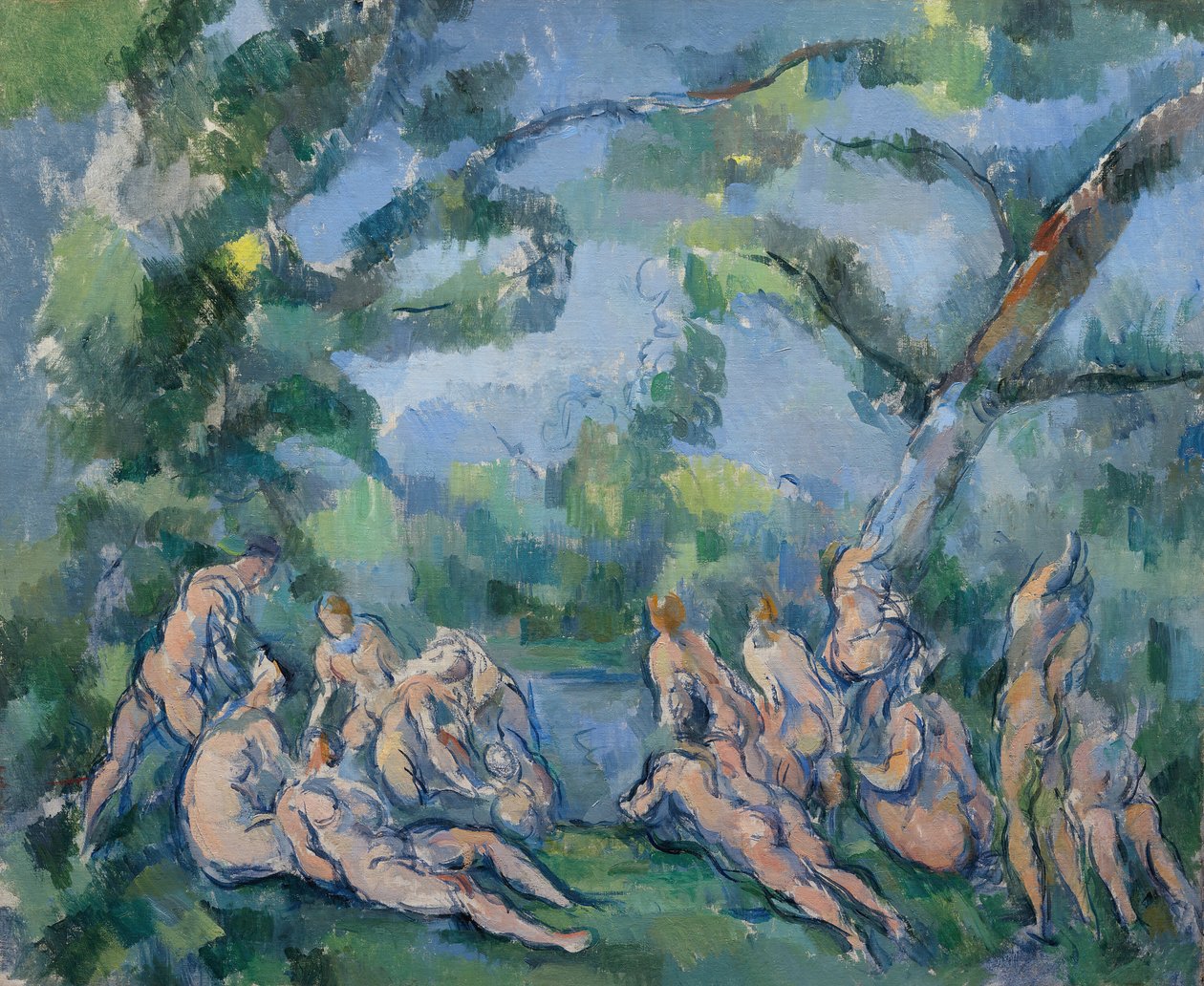 The Baders, 18991904. av Paul Cézanne