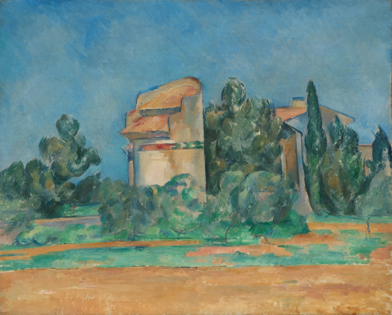 Duetårnet på Bellevue av Paul Cézanne