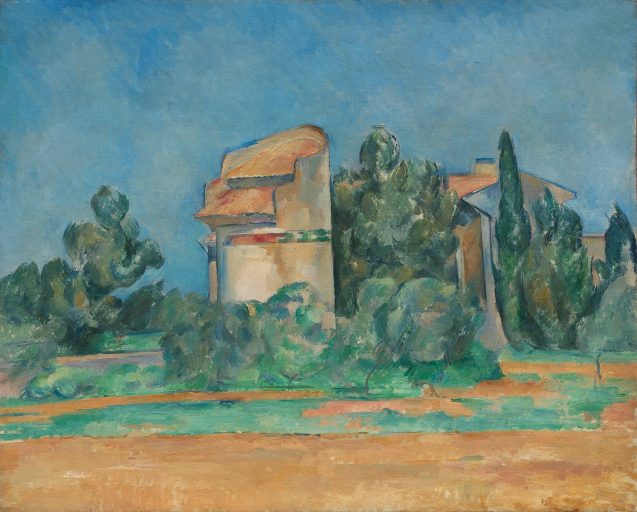 Duetårnet på Bellevue, 1890. av Paul Cézanne