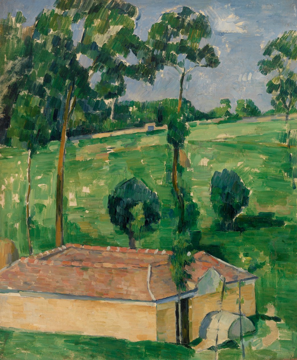 The Spring House (The Water Pipe) av Paul Cézanne