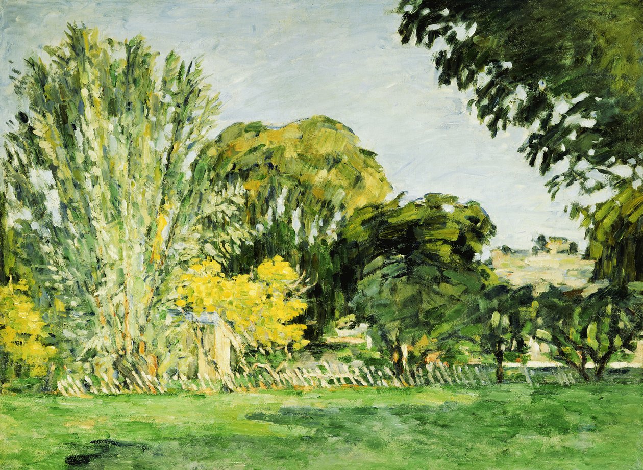 Trær ved Jas de Bouffan av Paul Cézanne