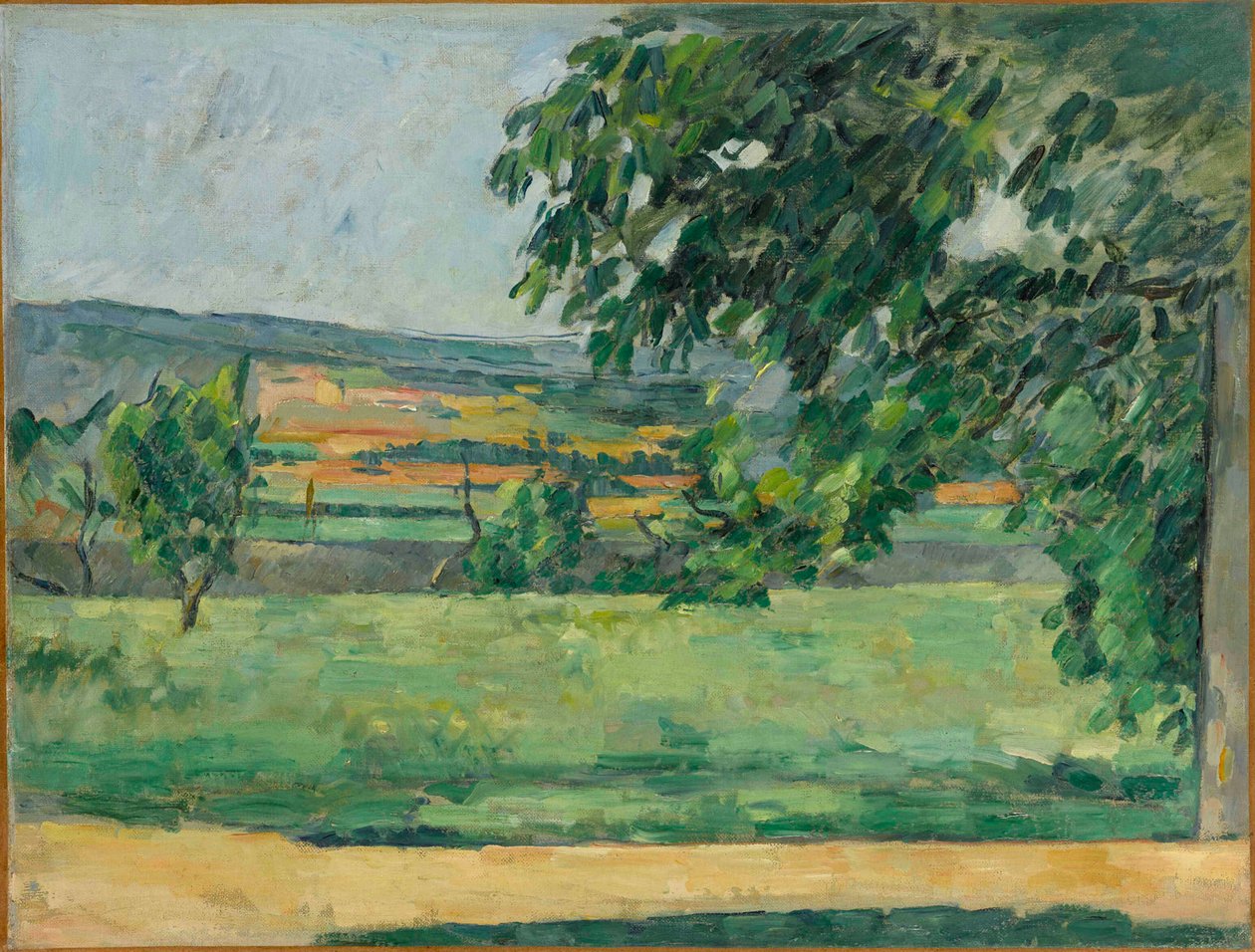 Utsikt over Jas de Bouffan, 1875-1876. av Paul Cézanne