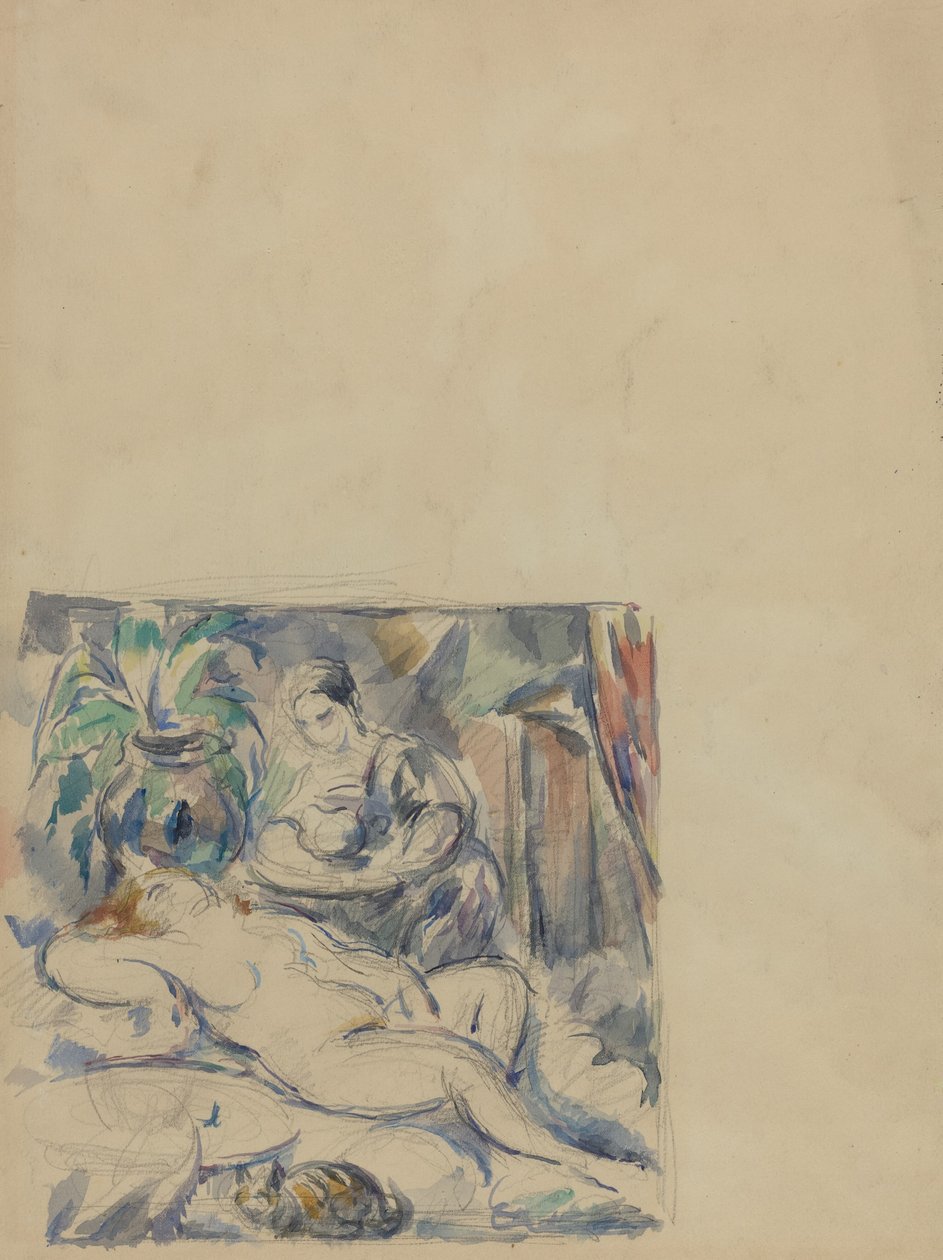 Våkne opp [verso] av Paul Cézanne