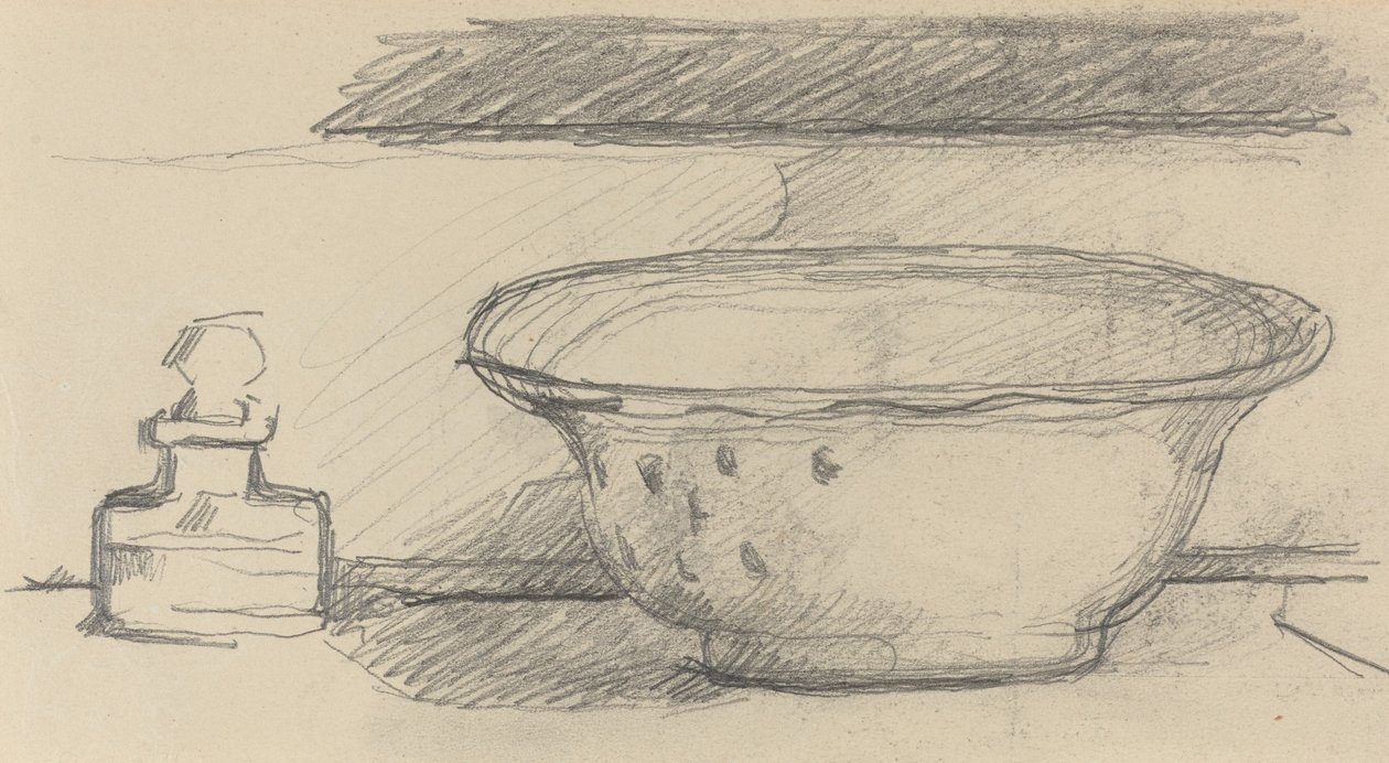 Håndvask og duftflaske [recto], 18771881. av Paul Cézanne