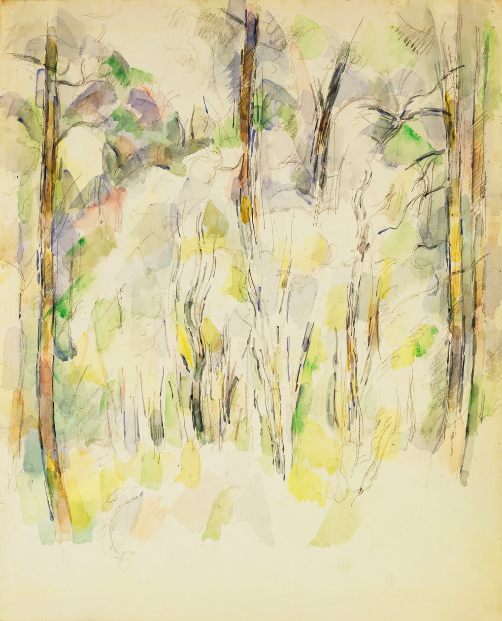 Woodland Scene, ca. 1900-1904 av Paul Cézanne