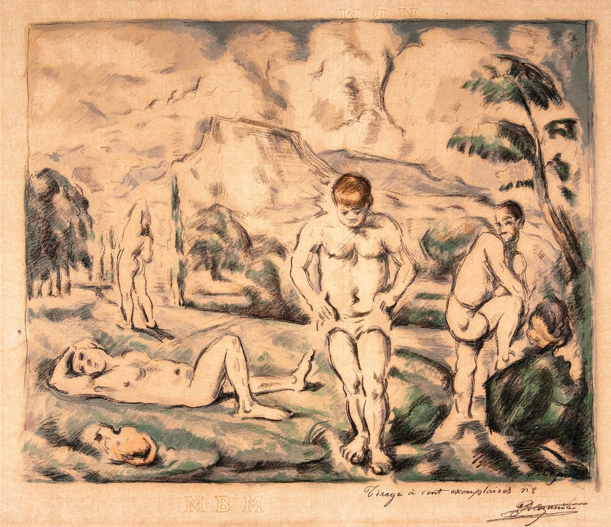 De store badende av Paul Cézanne, Auguste Clot