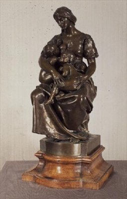 Veldedighet (bronse) av Paul Dubois