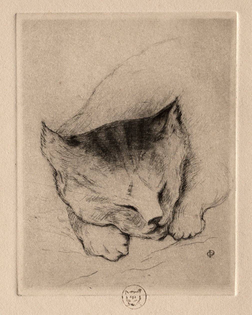 Six Etchings: Head of a Kitten, 1895. av Paul Gachet