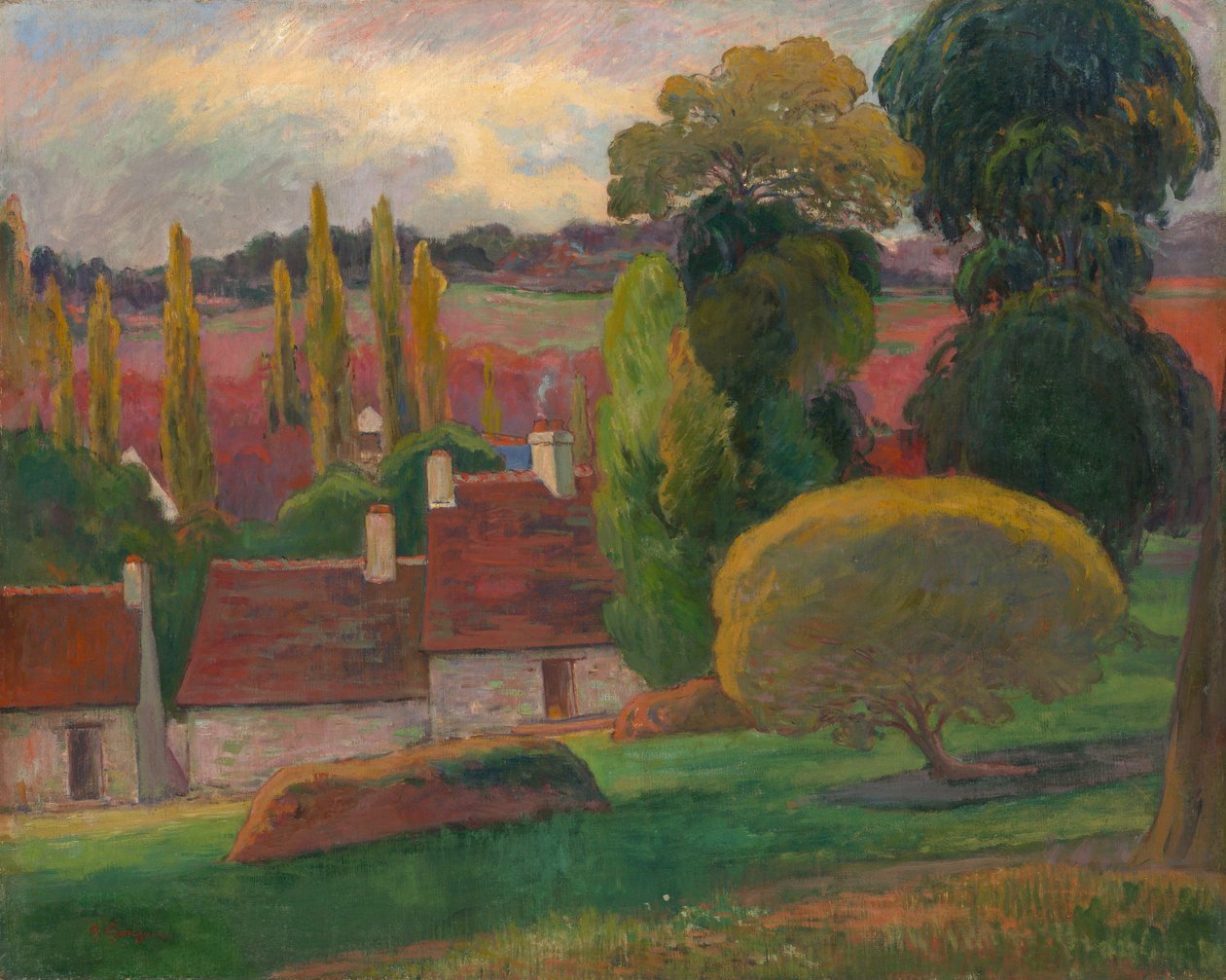 En gård i Bretagne, ca. 1894 av Paul Gauguin