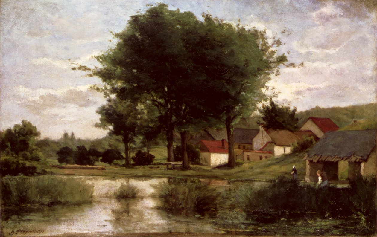Høstlandskap, 1877 av Paul Gauguin