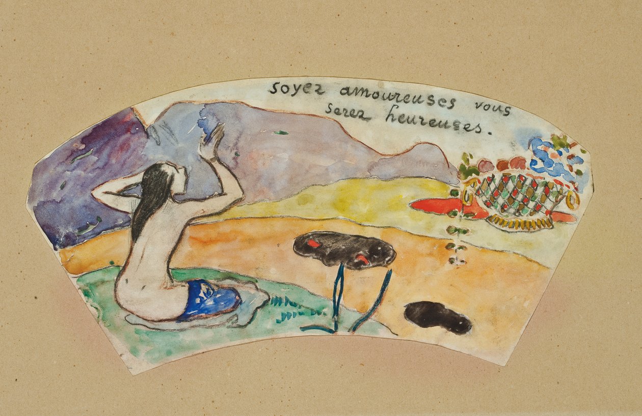 "Vær forelsket, du vil være lykkelig" av Paul Gauguin