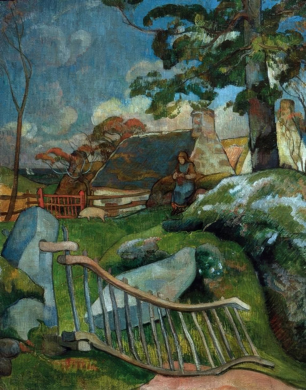 Porten (svinegjeterinnen) av Paul Gauguin