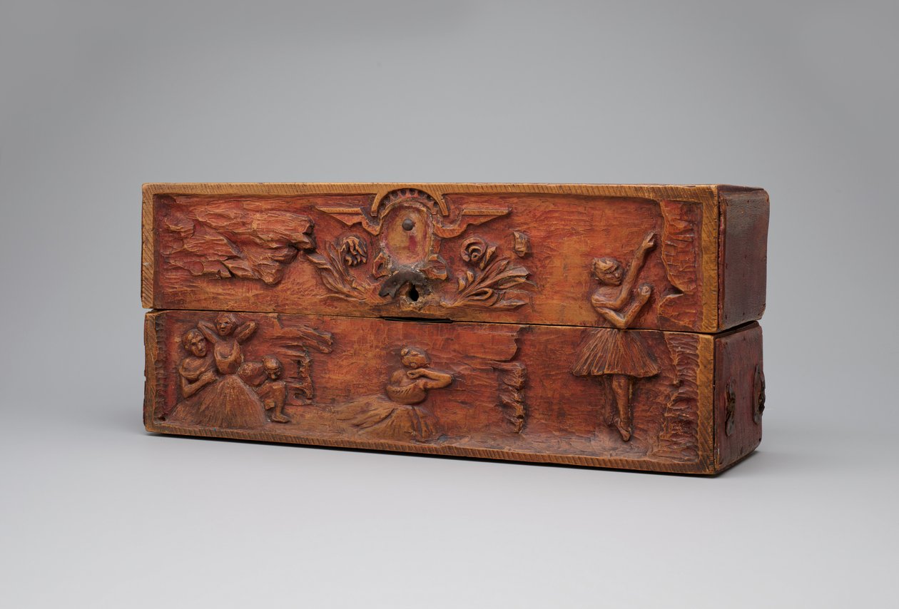 Dekorert treboks, 1884. av Paul Gauguin