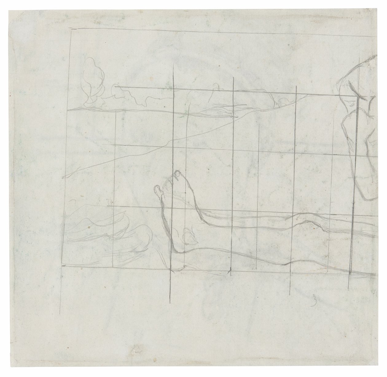 Design for en Jardiniere: The Toilette av Paul Gauguin