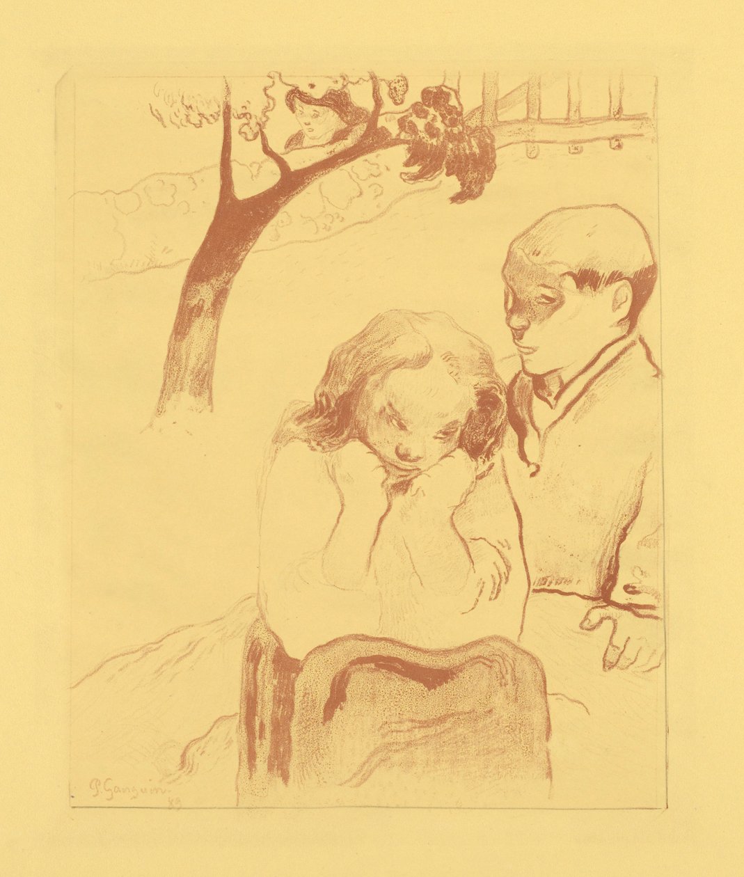 Menneskelig elendighet av Paul Gauguin