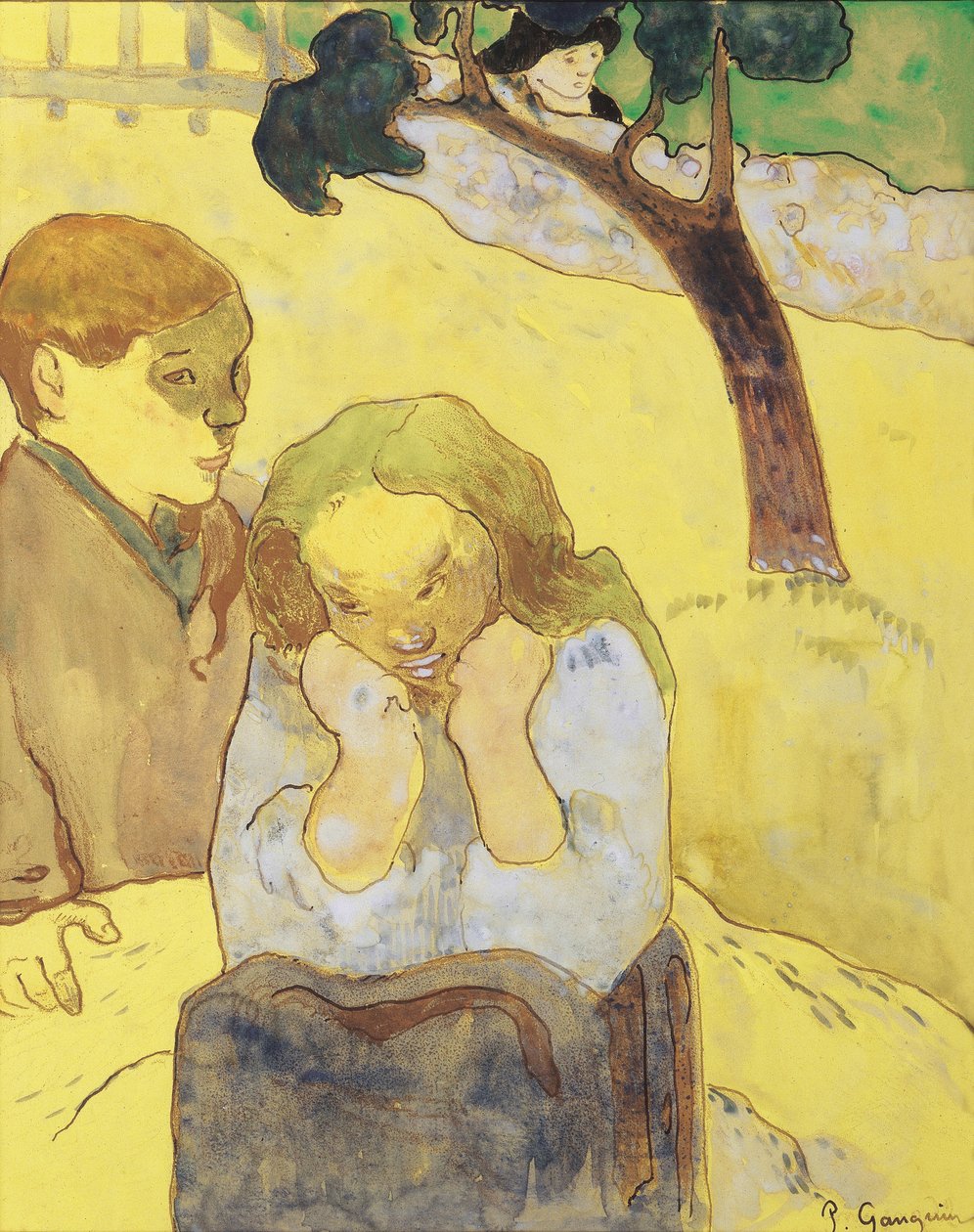Menneskelig elendighet; Menneskelig elendighet, 1889 av Paul Gauguin