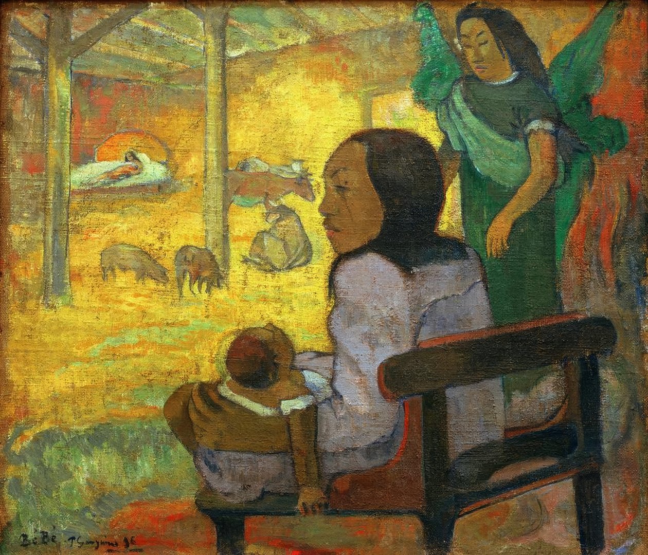 Little Child (Tahitian Christmas) av Paul Gauguin