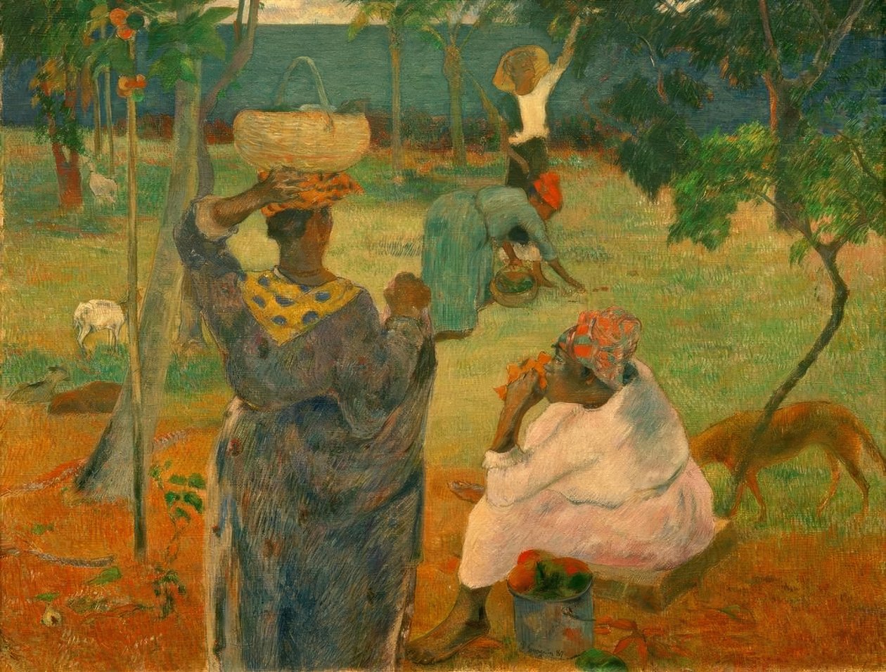 Fruktplukking (eller The Mangos) av Paul Gauguin